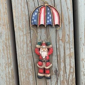 Santa parachute ornament